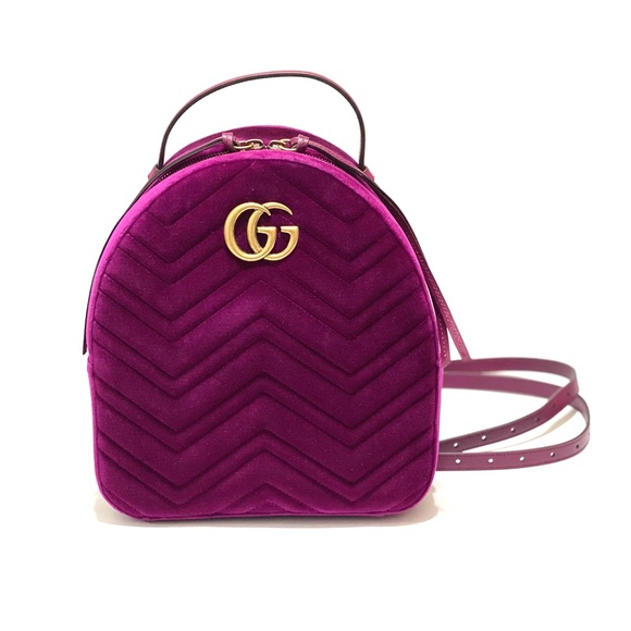 Brand New Marmont Velvet Backpack - Picture 1 of 15
